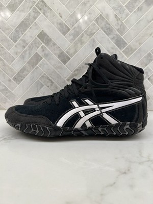 Asics Aggressor Wrestling Boxing Shoes Men's Size 6.5 Black Lace Up 1081A048