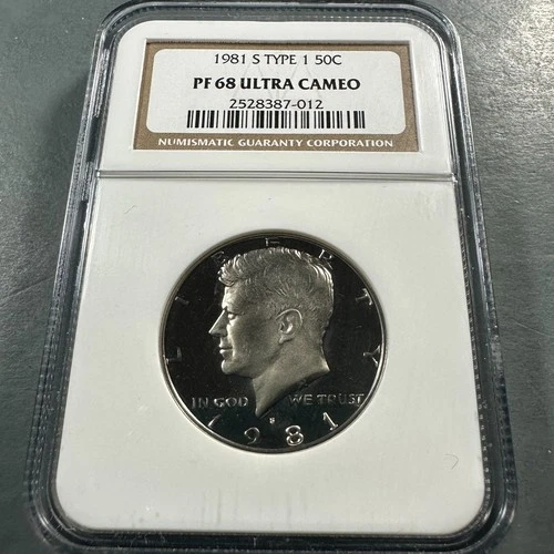 1981-S TYPE 1, 50C PROOF Kennedy Half Dollar, NGC PF68 ULTRA CAMEO (86794)