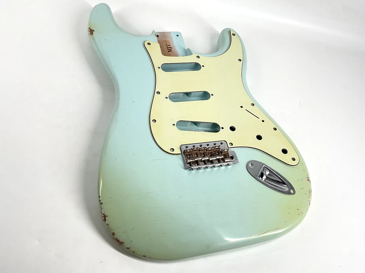 MJT Official Custom Vintage Aged Nitro Guitar Body Mark Jenny VTS Sonic Blue