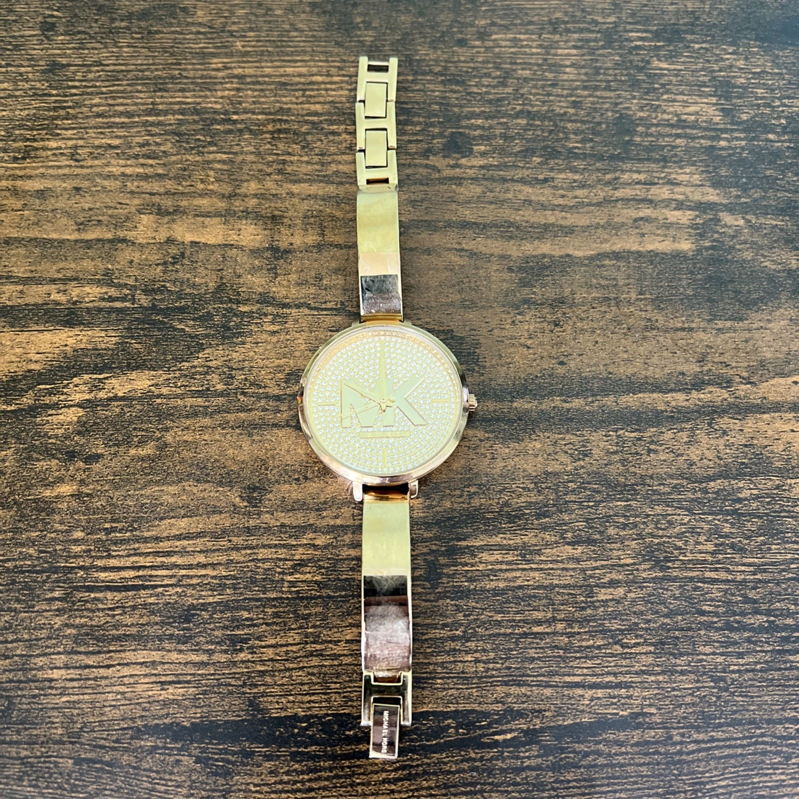 MICHAEL KORS OROLOGIO DONNA CHARLEY TRE LANCETTE ACCIAIO INOX DORATO MK4469