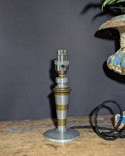 Vintage Aluminum & Brass table/desk lamp, light, decorative, home, office 