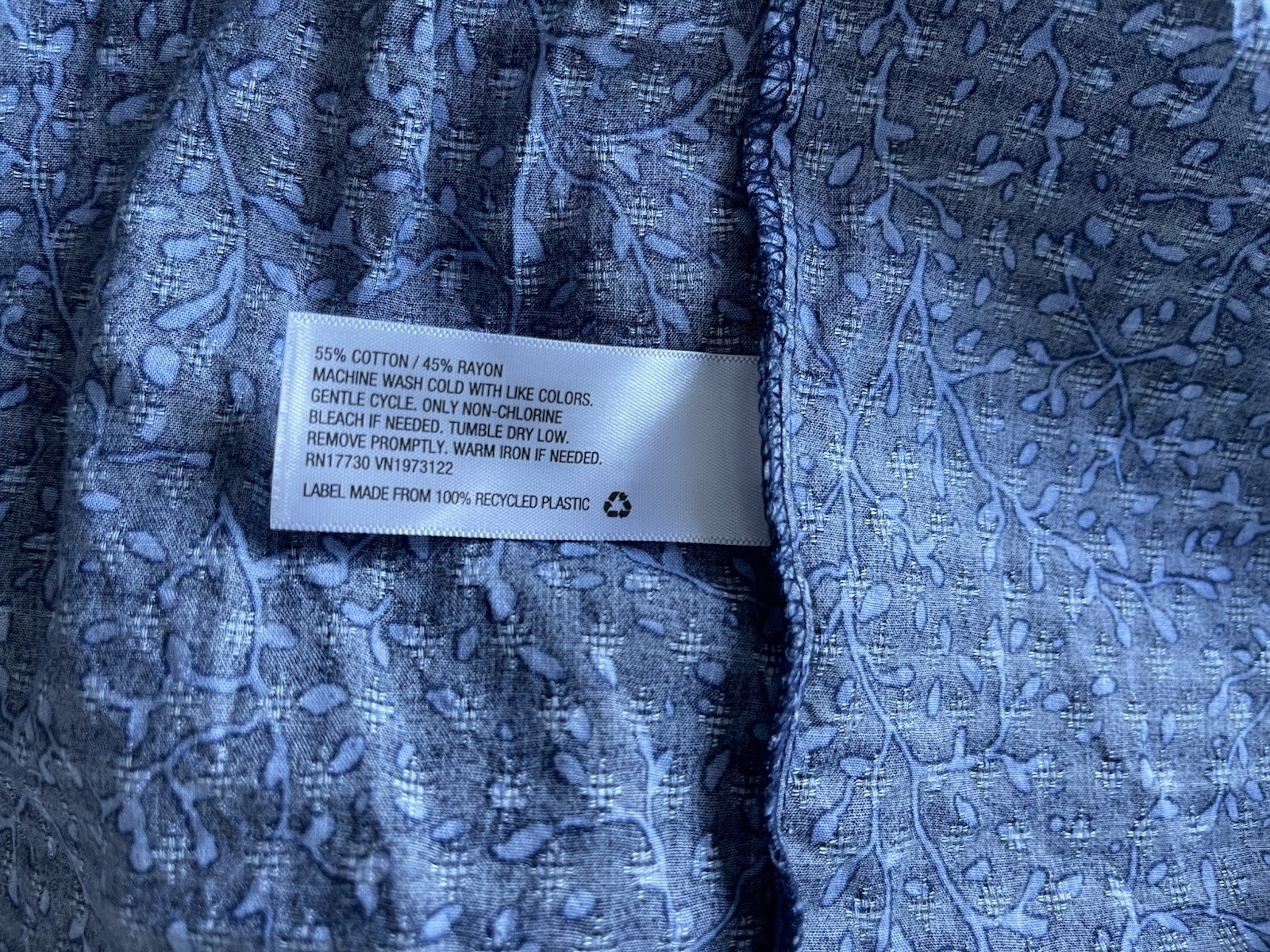 Universal Thread Leaf Print Ballon Long Sleeve Ru… - image 10