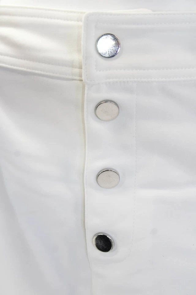 Ramy Brook Womens Silver Toned Hardware Button Fly Casual Shorts White Size M - Image 4 of 4