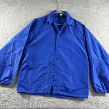 VINTAGE Pla-Jac Dunbrooke Jacket Mens Medium Blue Lightweight USA Made