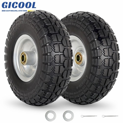 #ad 4.10 3.50 4 Flat Free Tire amp; Wheel for Garden Wagon Hand Truck Trolley $29.99