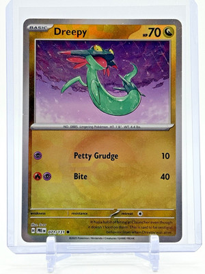 2025 Pokemon DREEPY #071/131 Prismatic Evolutions Poke Ball Holo - Near Mint