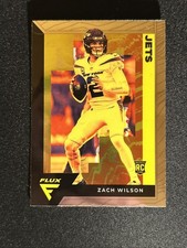 2021 Chronicles NFL Flux Zach Wilson Rookie Card Base RC Jets #FX-2