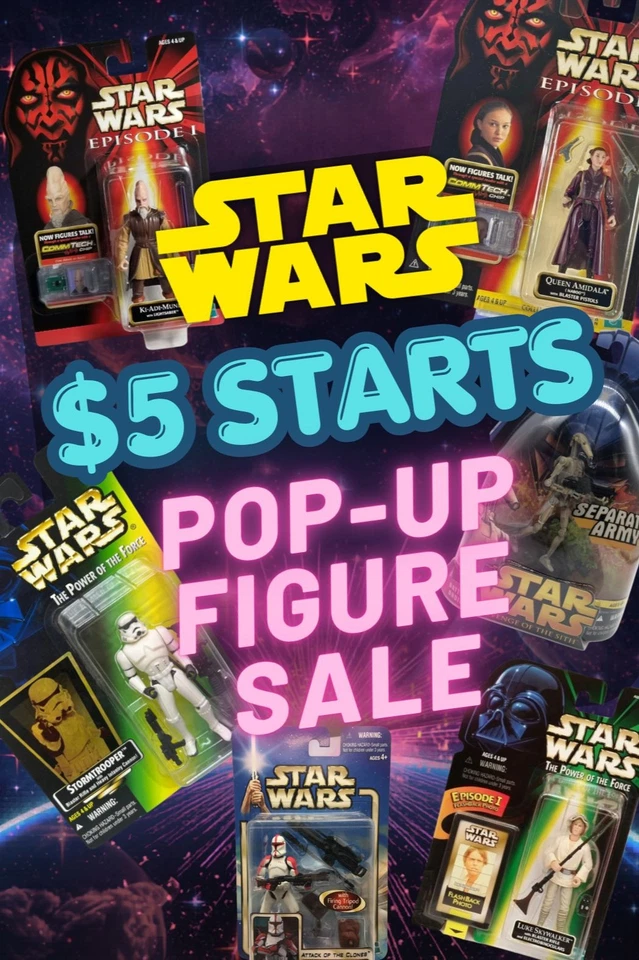Star Wars $5 Starts Pop-Up! 90s & 2000s Figure Sale