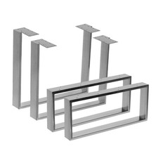 2x Tischgestell Edelstahl „Köln“ Tischuntergestell Kufengestell Tischkufe Design