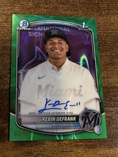 KEVIN DEFRANK 2025 Bowman Chrome #CPA-KD Marlins Green Lava Refractor Auto /99