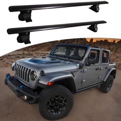 2PCS Cross Bar Crossbar Fits For Jeep Gladiator 2019-2025 No Need Roof Rail