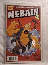 McBain #1 Bongo Comics 2005 Giant Fold Out Poster Simpsons One Shot VF