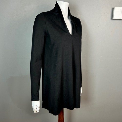 COS dress small mock neck Black Long Sleeve Mini Minimalist Modern clean girl - Picture 6 of 11
