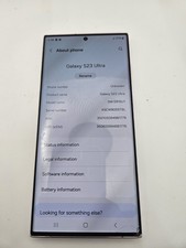 Samsung Galaxy S23 Ultra 256GB Factory Unlocked Purple Check Screen Working