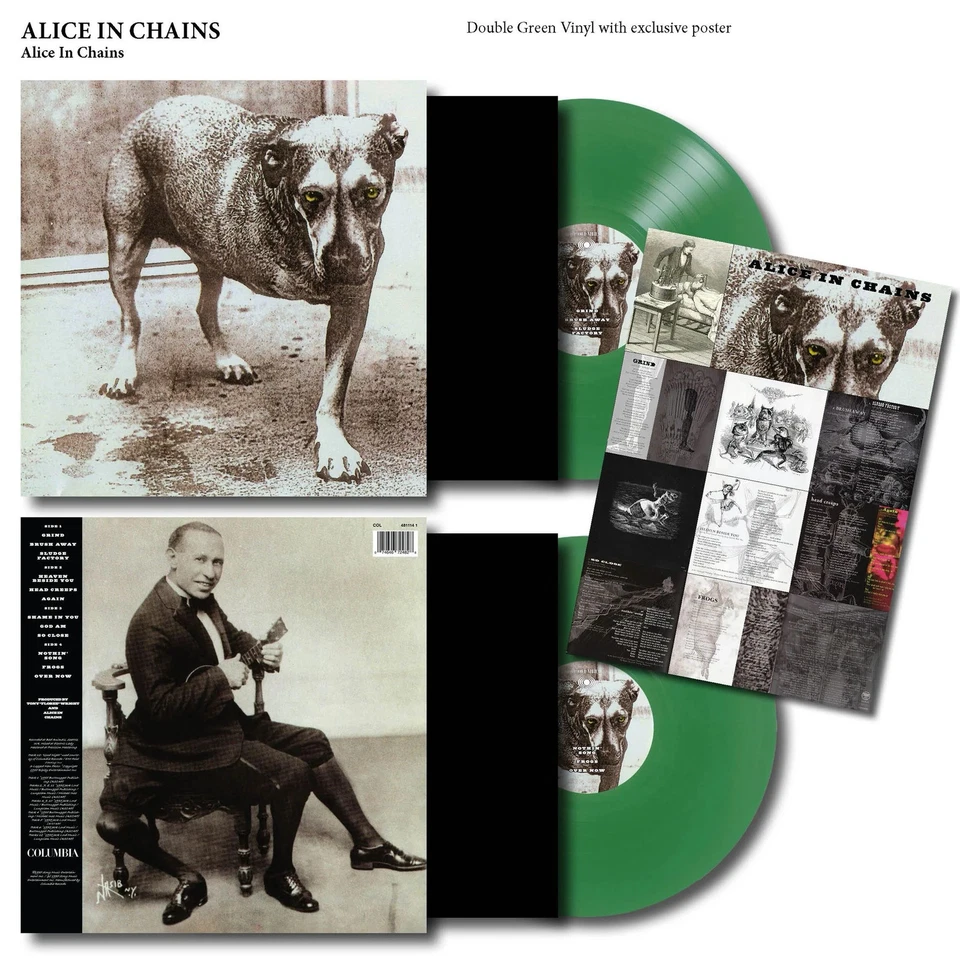 Alice In Chains THREE LEGGED DOG 2LP COLOURED GREEN VINYL RECORD Self Titled - Image 3 of 3