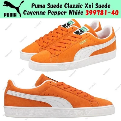 Taille homme Puma Suede Classic Xxi Suede Cayenne Pepper White 399781-40 - Photo 1/4
