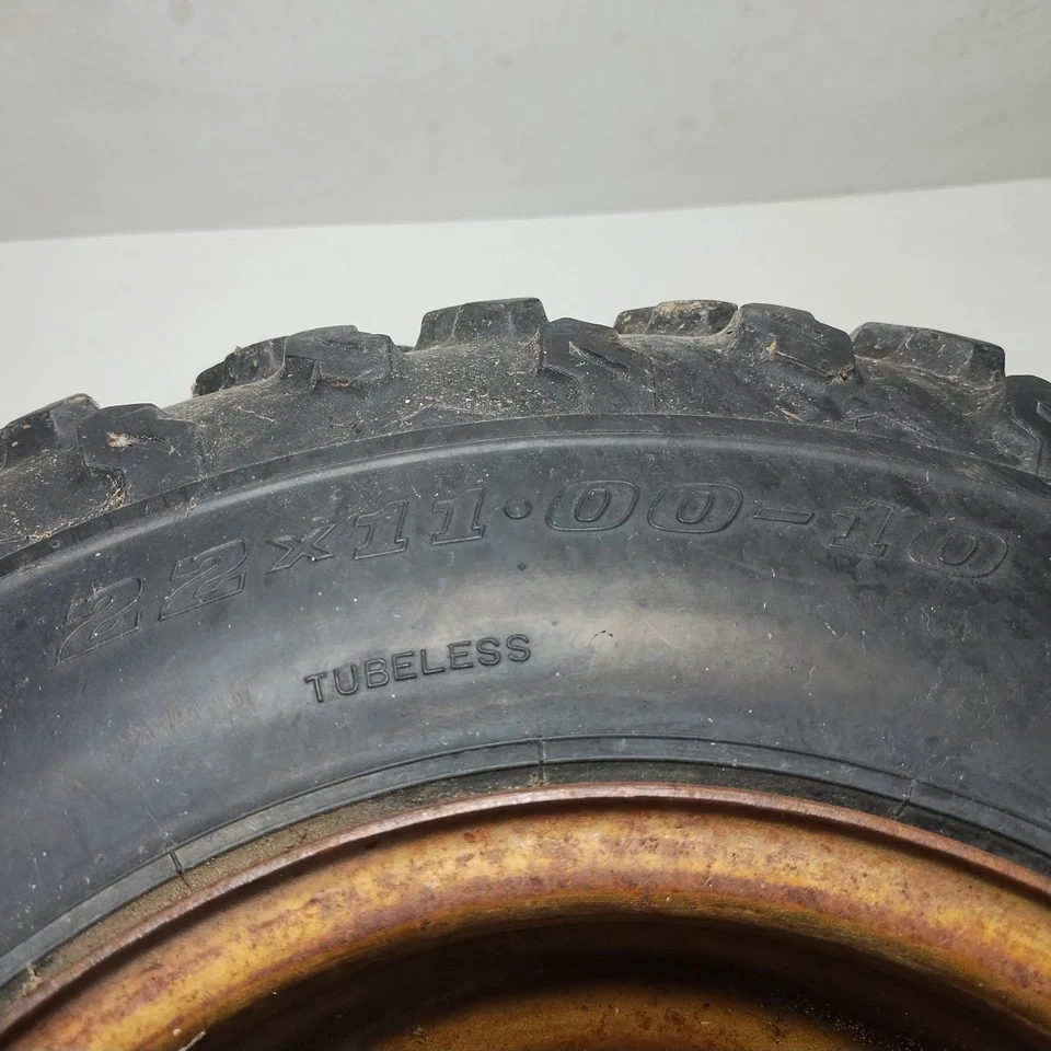 1987 Polaris Trail Boss 250 2wd Left Rear Wheel Rim Tire 22x11.00-10 #1 — 第 3/4 张图片