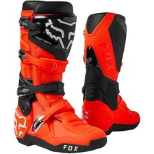 Fox Motion FLO Orange Cheap Discount MX Dirt Bike Boots