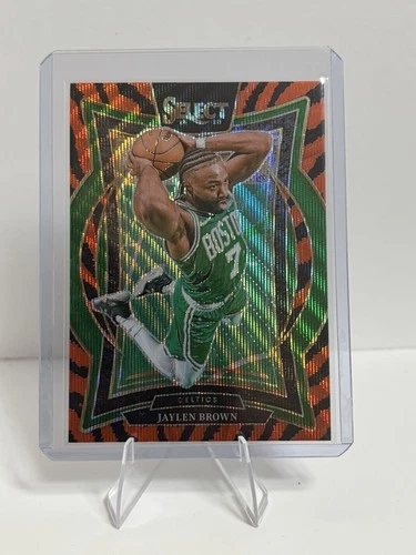 2024-25 Panini Select Jaylen Brown Tiger Stripes Prizm #29 Concourse SSP Retail