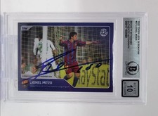 2020 Topps Lionel Messi Champions League Soccer Cards 25