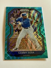 2021 Panini Prizm - Tier II Sammy Sosa #146 Teal Wave Prizm