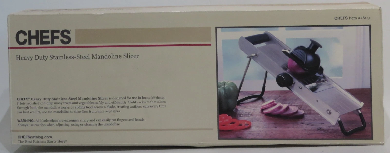 Mandoline Food Slicer CHEFS #26141 Adjustable Stainless Steel Mandoline
Opens in a new window or tab