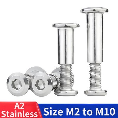 M2 - M10 Hex Socket Chicago Screws Binding Screw Nail Rivets A2 Stainless Steel