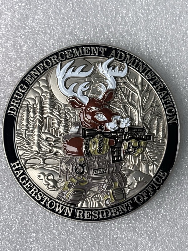 Drug Enforcement Administration Hagerstown Maryland Tactical DEA Police Coin