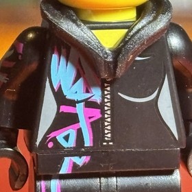 Lucy Wyldstyle Minifigure Figure Folded Hood From Set 70808, LEGO Movie
