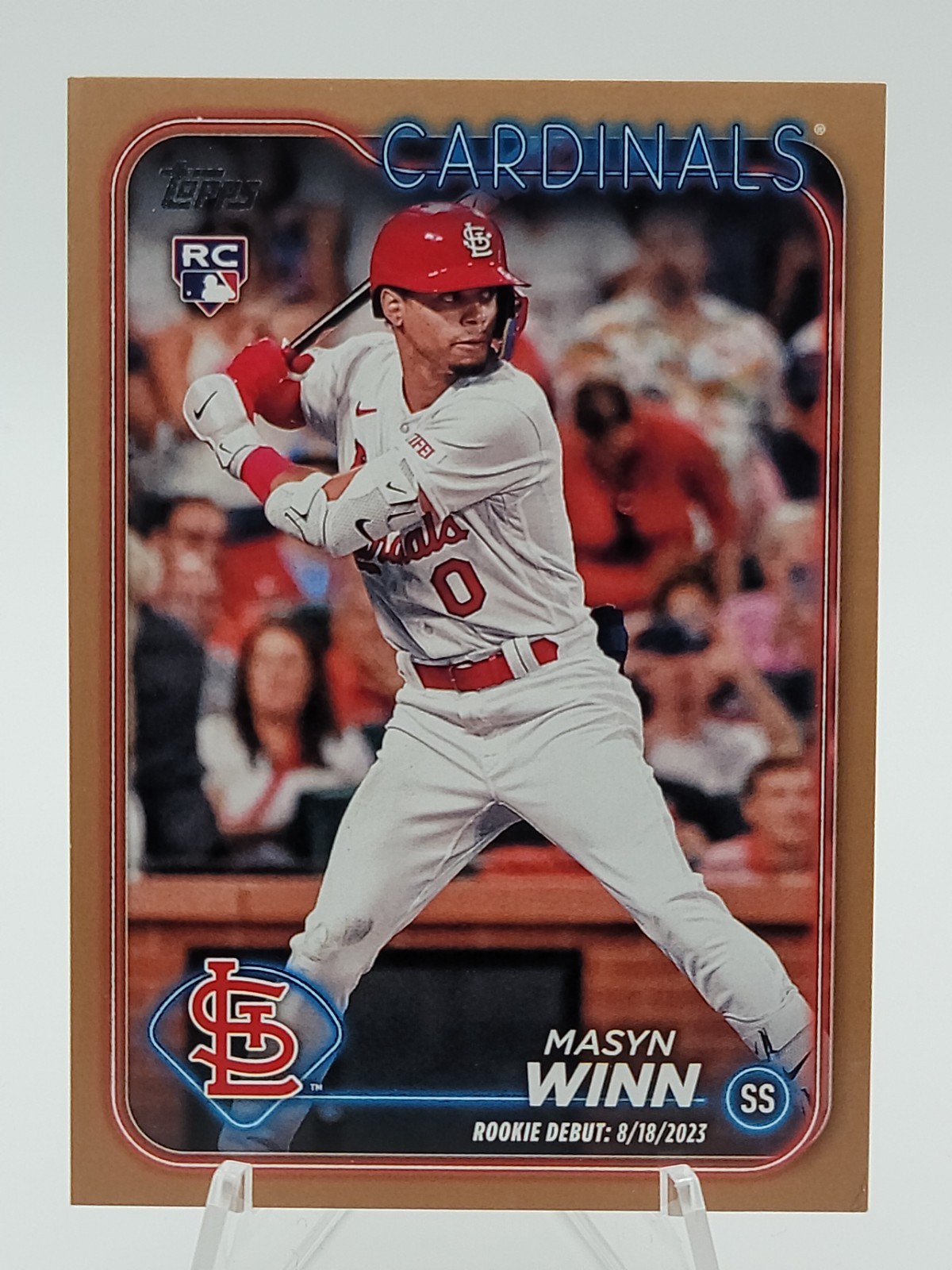 Masyn Winn 2024 Topps Update Gold Border Rookie Debut RC 0805/2024 Cardinals