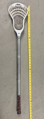 STX 6000 Lacrosse Stick 38.5 White Black Silver Stallion VGC!
