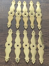 Polished Solid Brass Back Plates - Christensen Hardware 4" x .875" Lot of 10