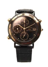VINTAGE NOS LASSALE BY SEIKO Chronograph Watch Black/Gold 7T32-6B39 35mm