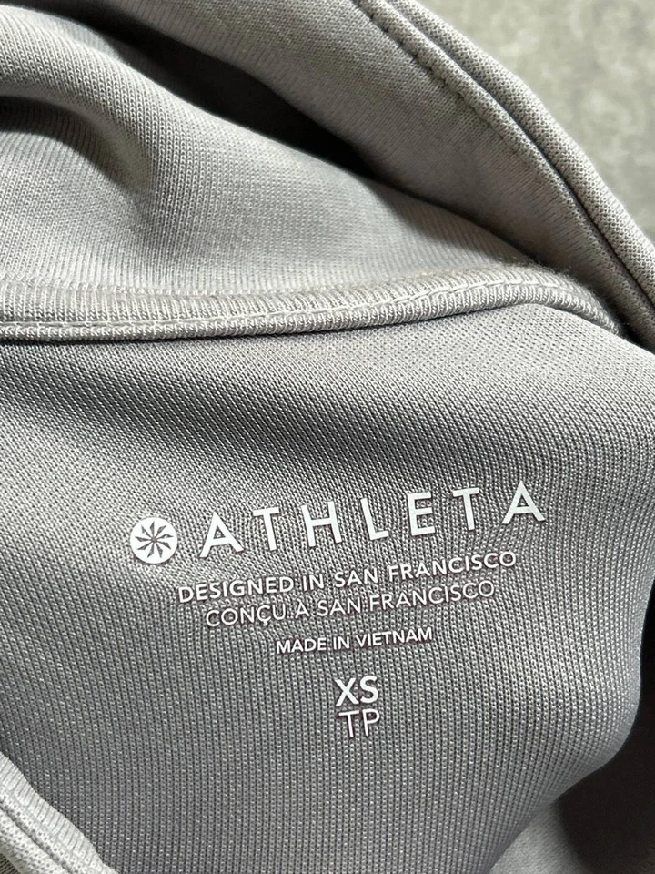 Suéter Athleta Mujer Xs Púrpura Correr Cuarto Cremallera Foto 3 de 4