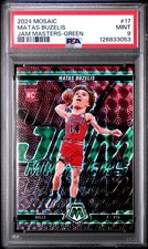 2024 PANINI MOSAIC JAM MASTERS GREEN #17 MATAS BUZELIS PSA 9