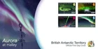 2025 BAT - BRITISH ANTARCTIC TERRITORY    AURORA at HALLEY SET of 4 STAMPS FDC