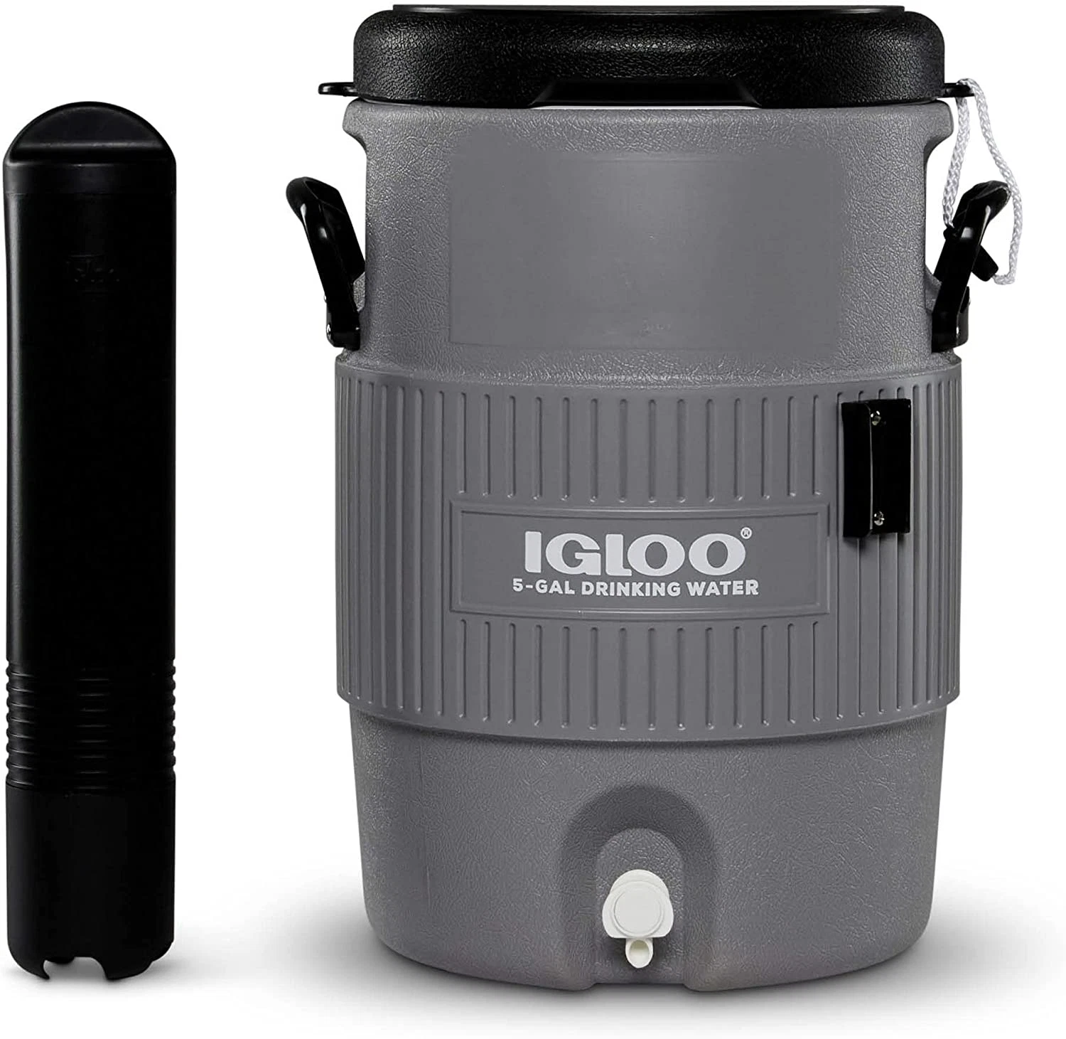 5 Gallon Portable Sports Cooler Water Beverage Dispenser with Flat Seat Lid, Ins