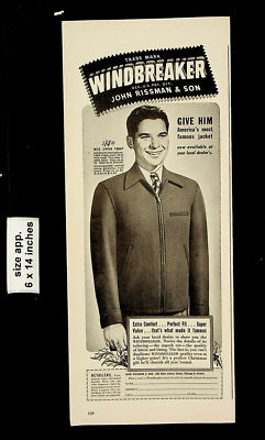 1946 John Rissman & Son Windbreaker Famous Jacket Men Vintage 