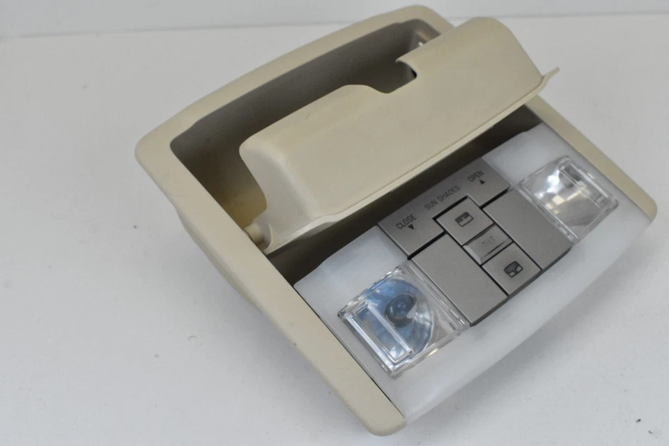 Lámpara de mapa de luz de cúpula beige para consola Lincoln MKX 2007 2008 con techo solar OEM Foto 4 de 4