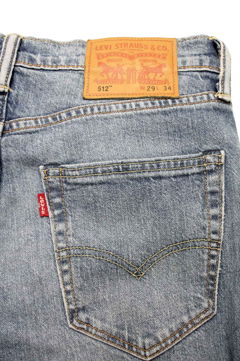 LEVI's 512 Jeans Men's W29/L34 Slim Tapered Fit Whiskers LEVI's 512 Jeans Men's W29/L34 Slim Tapered Fit Whiskers