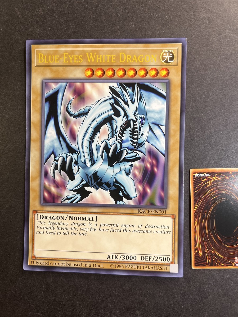 Yugioh Card Game TCG OVERSIZED JUMBO Blue Eyes White Dragon KACB-EN001 NM/M