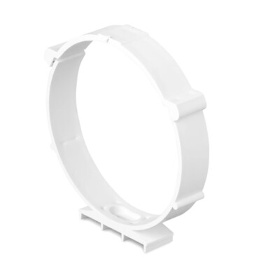 Kanalrohrhalter 125 mm / 5'' rund Lüftungsrohrschelle Clip Kanalwinkel