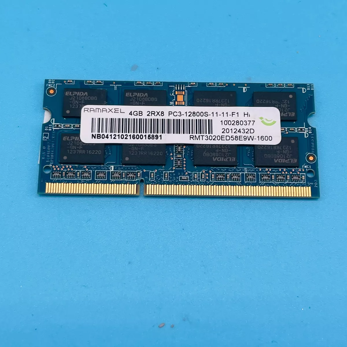 atómico Acercarse Alrededores RAMAXEL 4GB 2xR8 Laptop Memory RAM PC3-12800S 1600MHz DDR3 RMT3020ED58E9W-1600 | eBay atómico Acercarse Alrededores RAMAXEL 4GB 2xR8 Laptop Memory RAM PC3-12800S 1600MHz DDR3 RMT3020ED58E9W-1600 | eBay