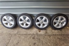 VAUXHALL ASTRA J 17" ALLOY WHEELS 2 GOOD TYRE 215/50R17 0P042