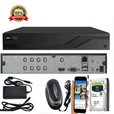 8 Channel Hybrid 4in 1 Audio in Digital Video Recorder DVR System remote view