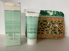AHAVA mineral foot cream 3.4 oz & Matrix make up bag