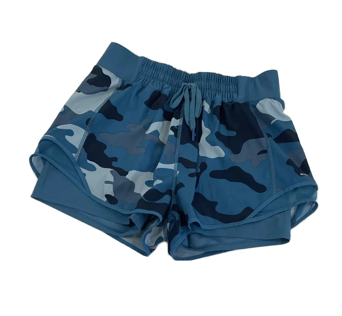 Women's blue camo shorts sale