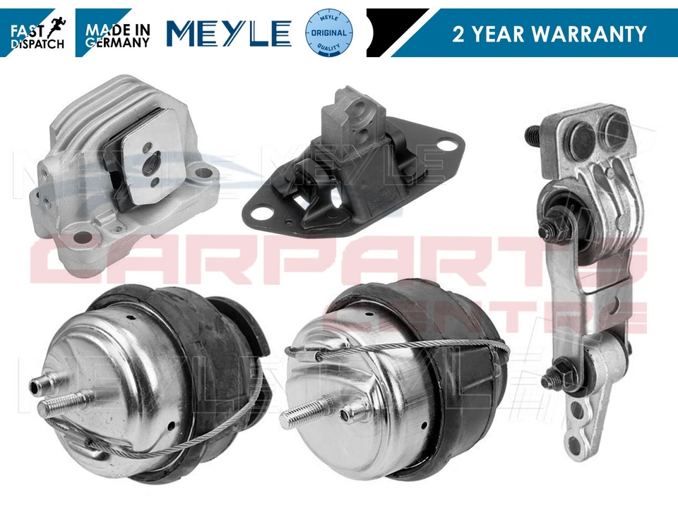 FOR VOLVO S60 V70 XC90 FRONT REAR ENGINE MOUNTINGS MOUNTS 5 PIECE KIT MEYLE - Image 2 of 2