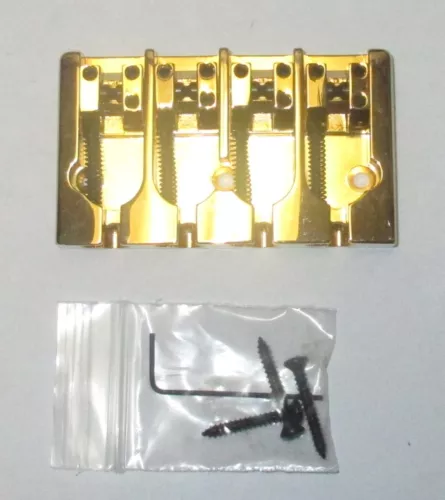 Hipshot A Style FM1 Fender Mount Bass Bridge Brass Gold - BLEMISHED