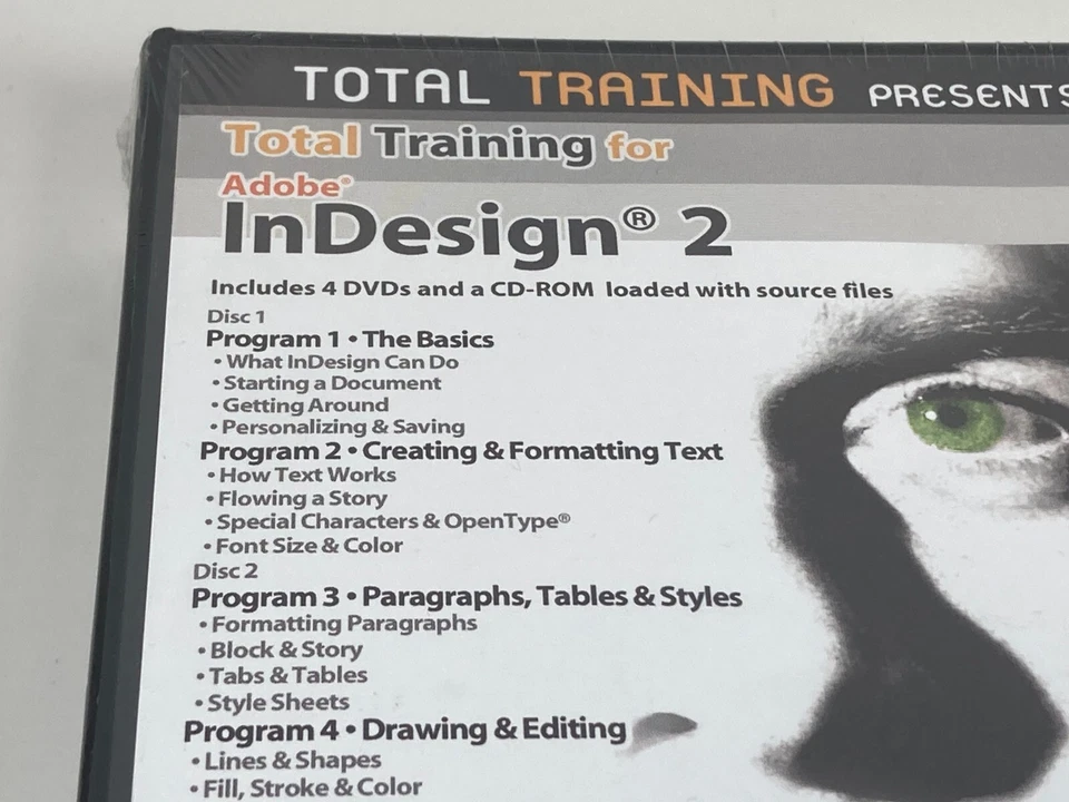 Total Training for Adobe InDesign 2 DVD CD-ROM 2002 Sealed - Image 4 of 4